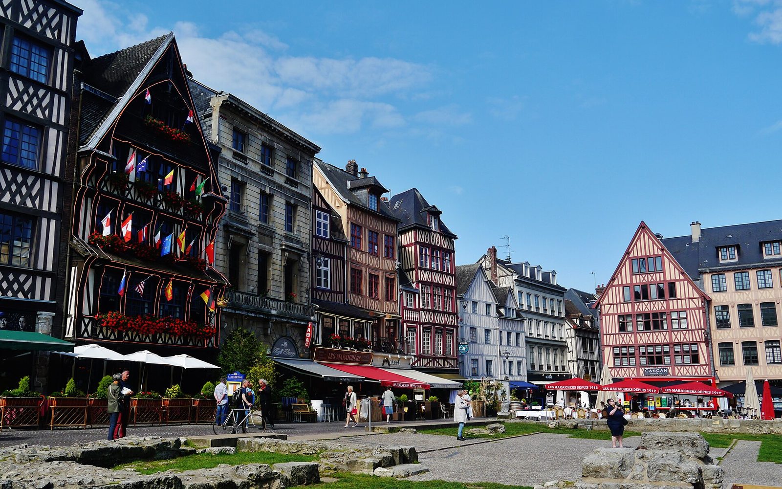 La place du Vieux-Marché à Rouen